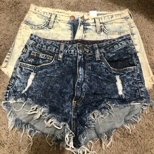 Denim shorts